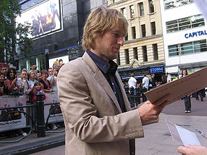 Wilson at the London premiere of You, Me and D...