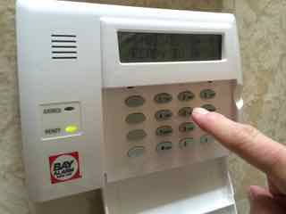 Alarm system panel